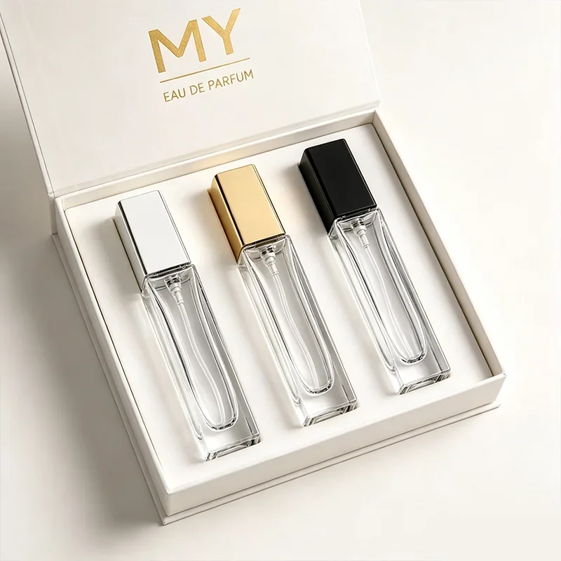 10 ml Slim rectangular perfume bottle with block cap