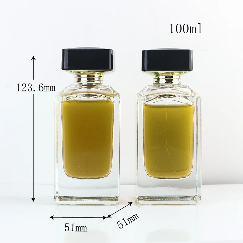 100 ml Rectangular perfume bottle with square cap