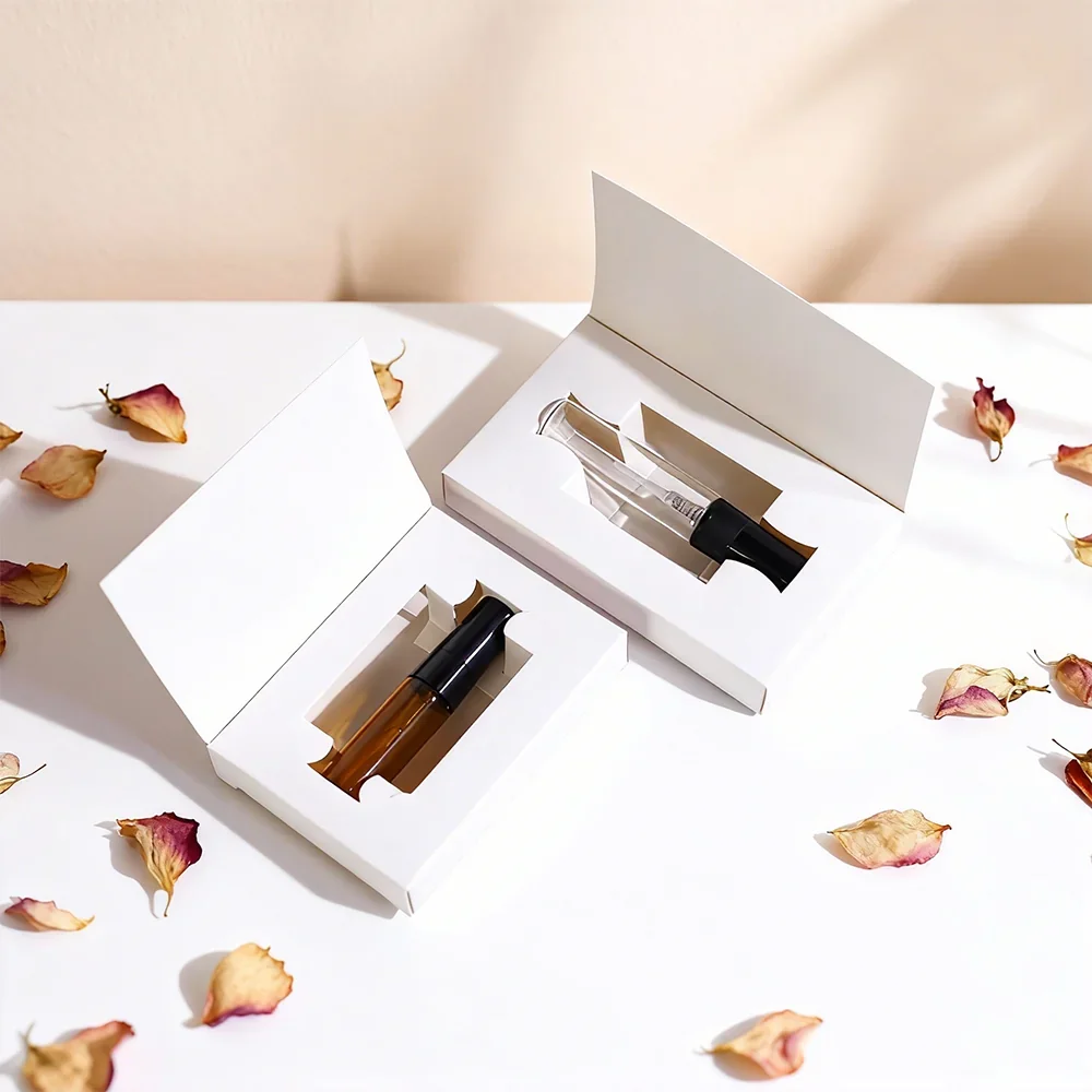 1 / 1.5 / 2 / 2.5 ml Clear sample spray vial with black pump