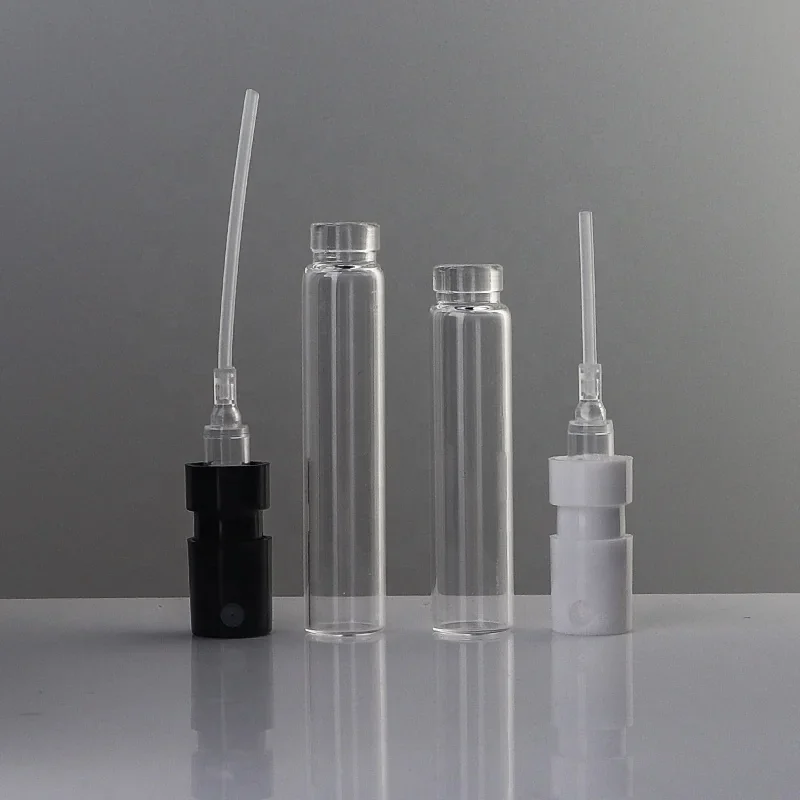 1 / 1.5 / 2 / 2.5 ml Clear sample vial with translucent spray cap