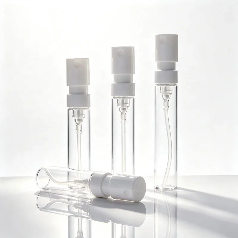 1 / 1.5 / 2 / 2.5 ml Clear sample vial with translucent spray cap