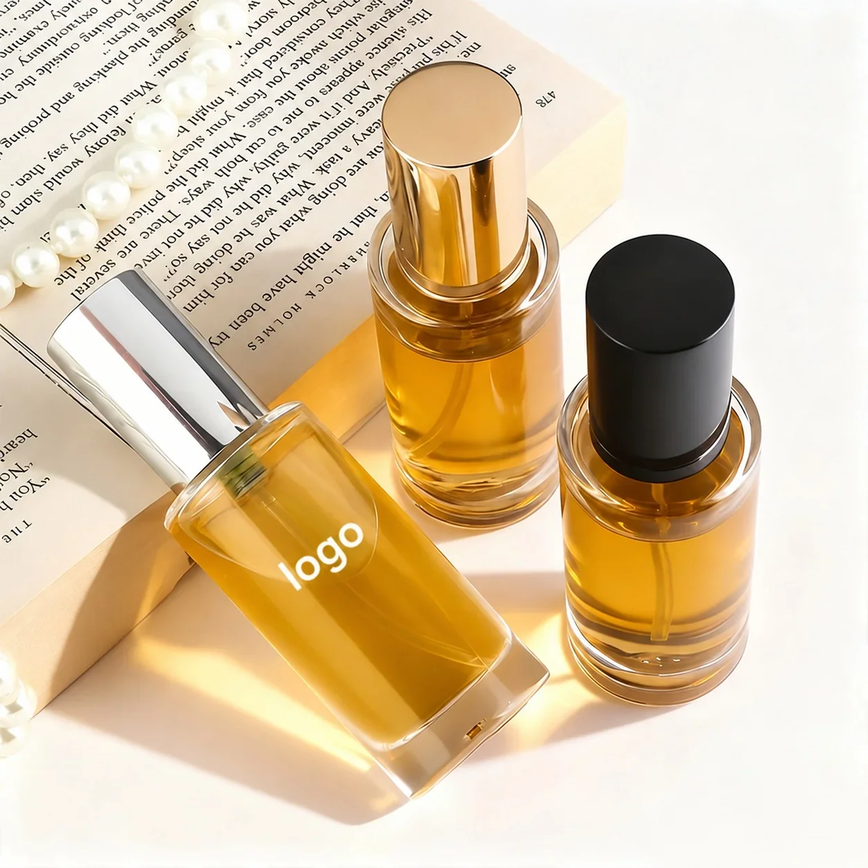 20 ml Slim cylindrical perfume bottle with tall cap