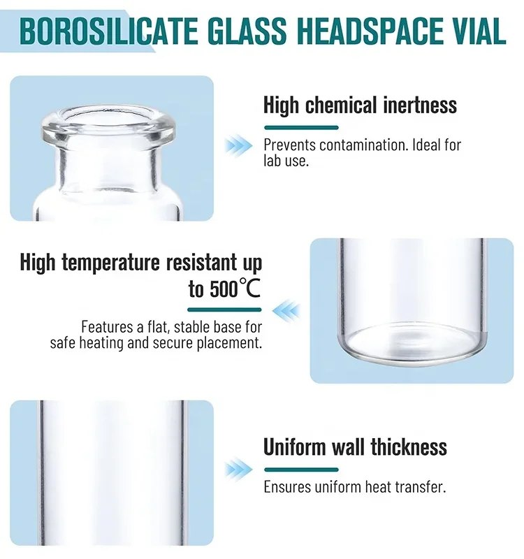 3 / 5 / 10 ml Small glass vial with stopper and seal