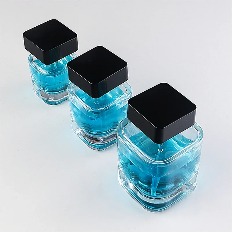 30 / 50 / 100 ml Rectangular perfume bottle with square cap