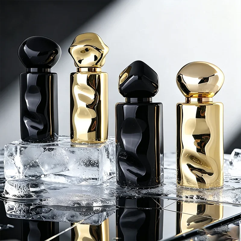 30 / 50 ml Sculpted perfume bottle with mirror-look finish