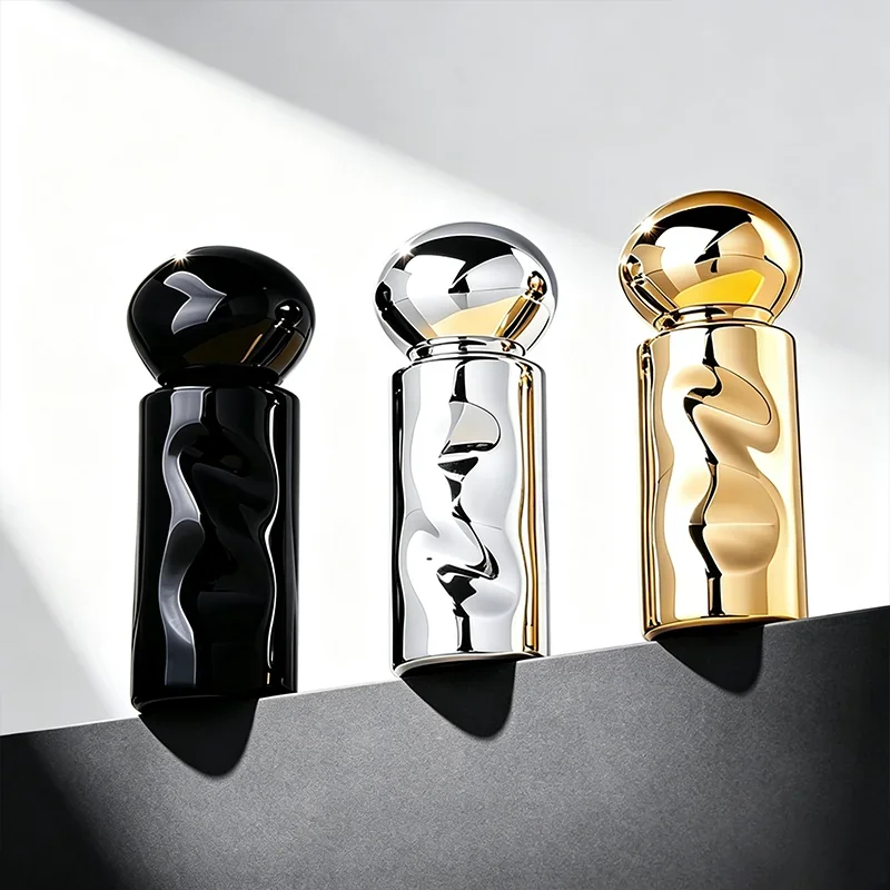30 / 50 ml Sculpted perfume bottle with mirror-look finish