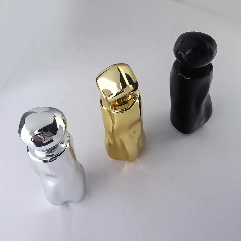 30 / 50 ml Sculpted perfume bottle with mirror-look finish