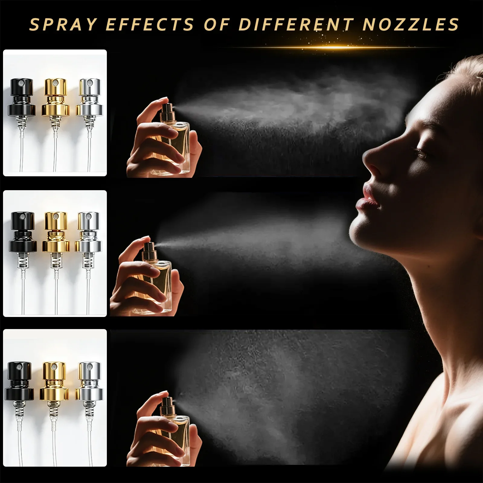 100 ml Perfume spray bottle with pump options