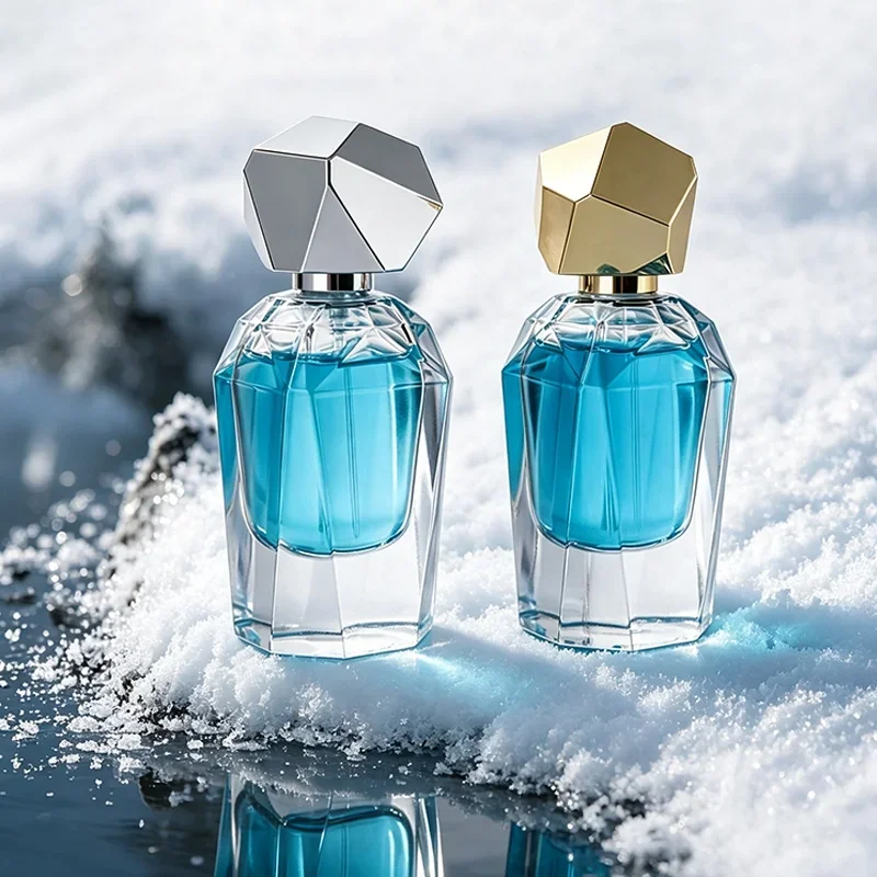 30 ml Faceted perfume bottle with polyhedral cap