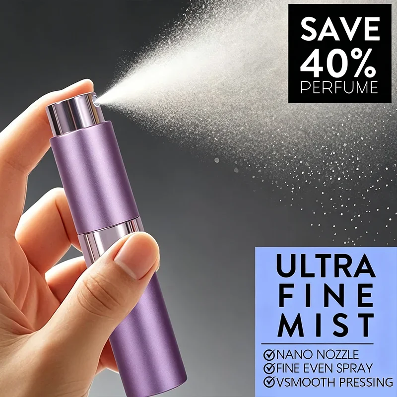 5 / 8 ml Pocket spray bottle with ribbed case and contrast band
