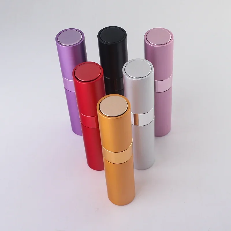 5 / 8 ml Pocket spray bottle with ribbed case and contrast band