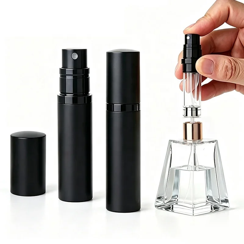 5 ml Pocket spray bottle with removable pump assembly