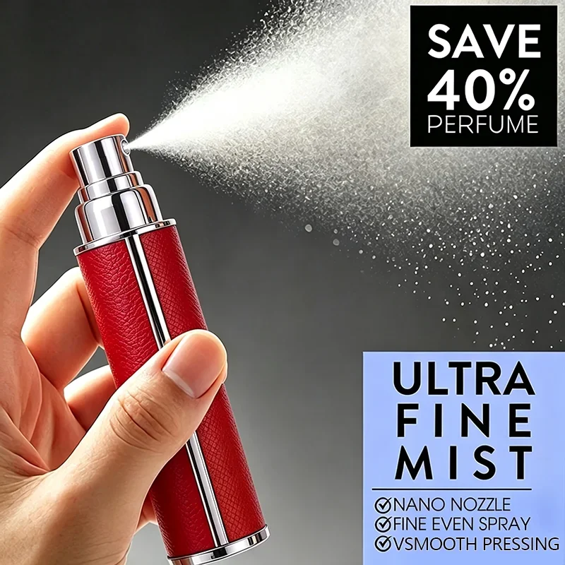 5 ml Pocket spray bottle with textured colored case