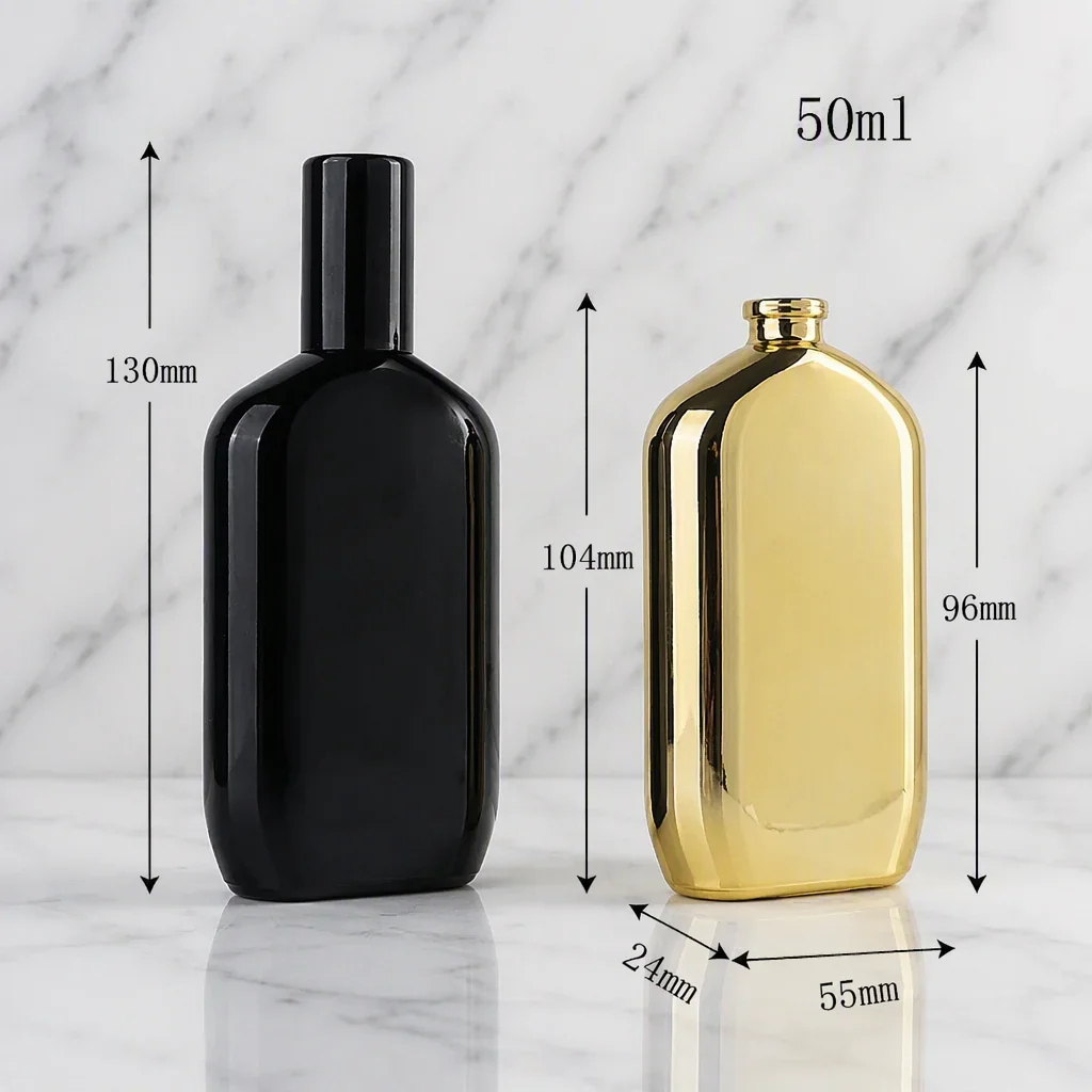 50 ml Flat rounded rectangular perfume bottle