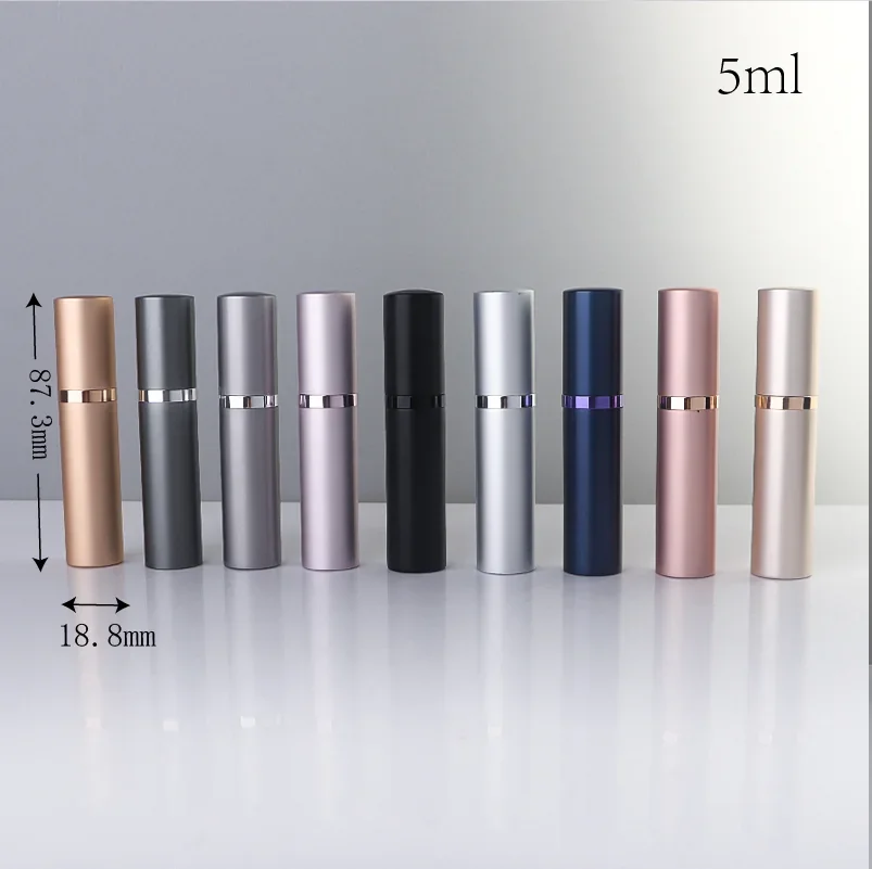 5 ml Compact pocket spray bottle with contrast ring