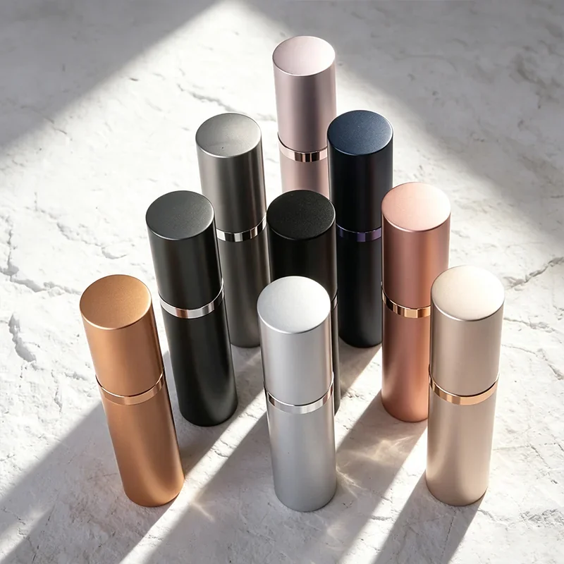 5 ml Compact pocket spray bottle with contrast ring