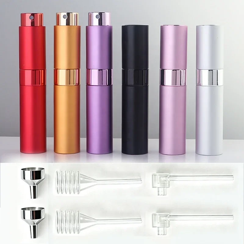 8 ml Refillable pocket spray bottle with transfer accessories