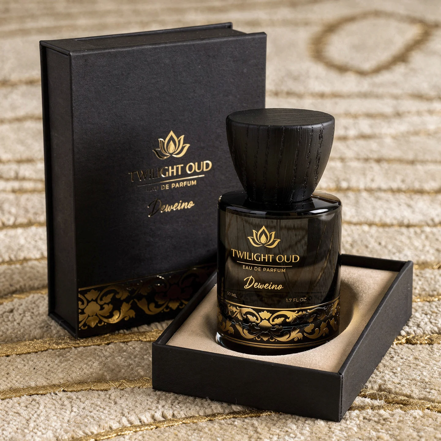 30 / 50 / 100 ml Flacon de parfum rond en verre noir pour logo personnalisé
