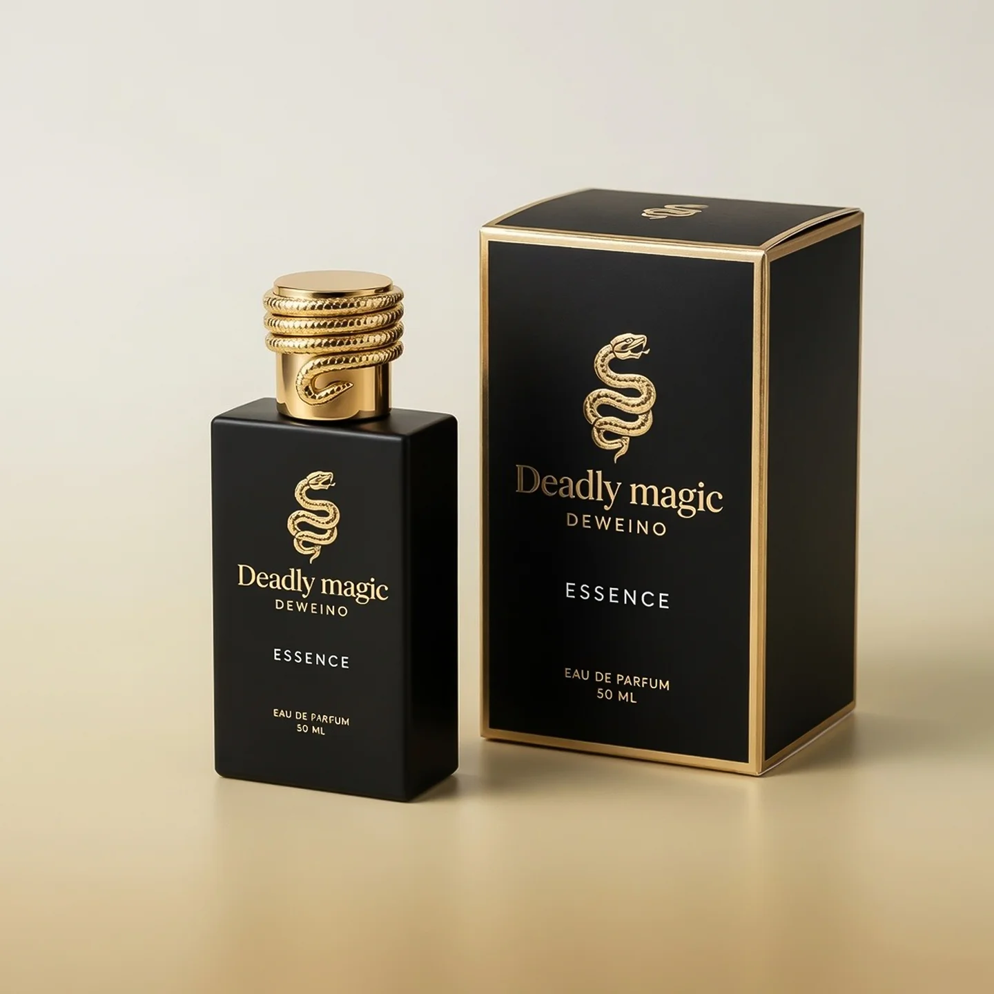 30 / 50 / 100 ml Black square glass perfume bottle for logo customization