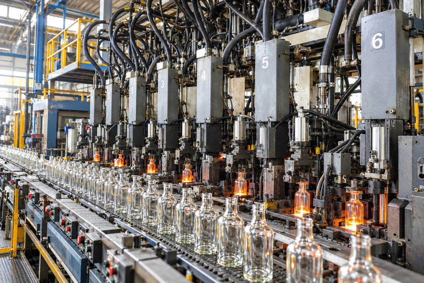 Glass forming line