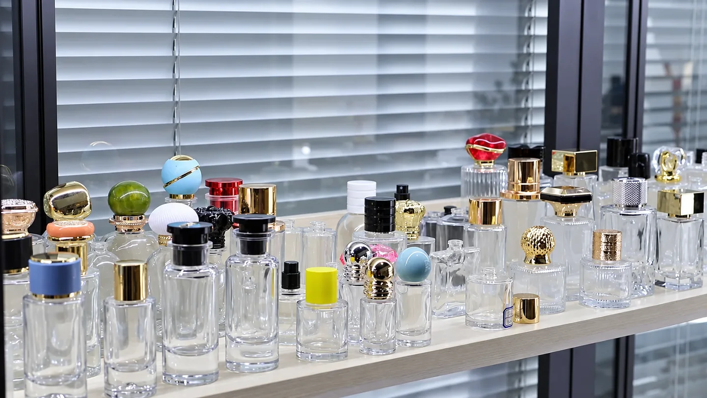 Perfume bottle & cap samples