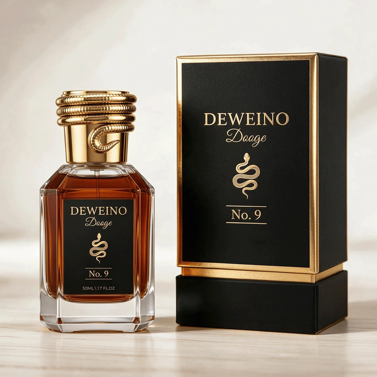 30 / 50 / 100 ml Clear square glass perfume spray bottle with ribbed cap