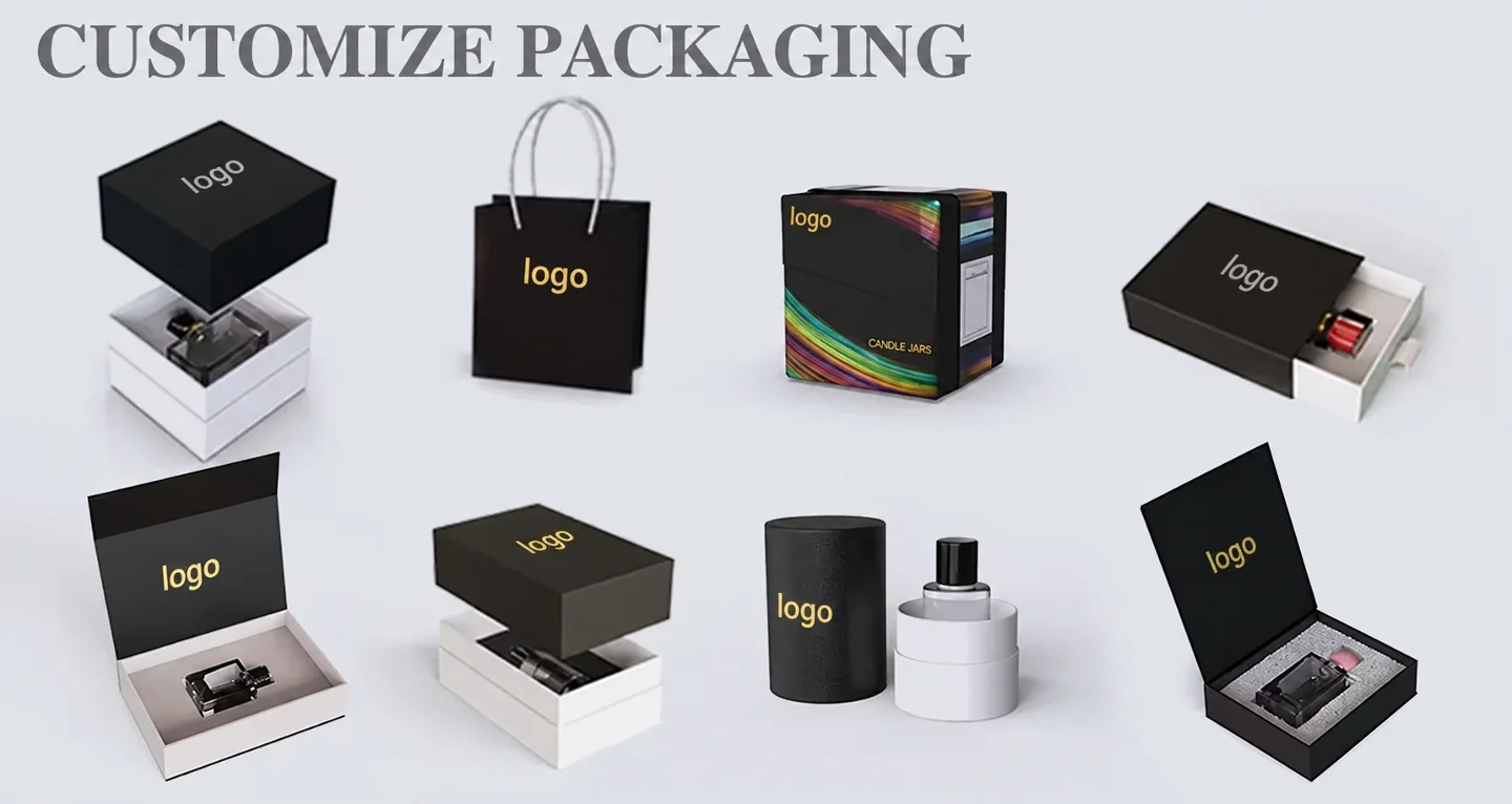 100 ml Round perfume bottle with ball cap in presentation box