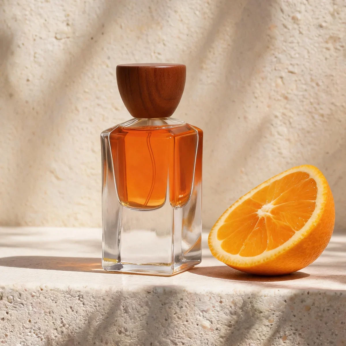 30 / 50 ml Rectangular perfume bottle with cup-shaped cap