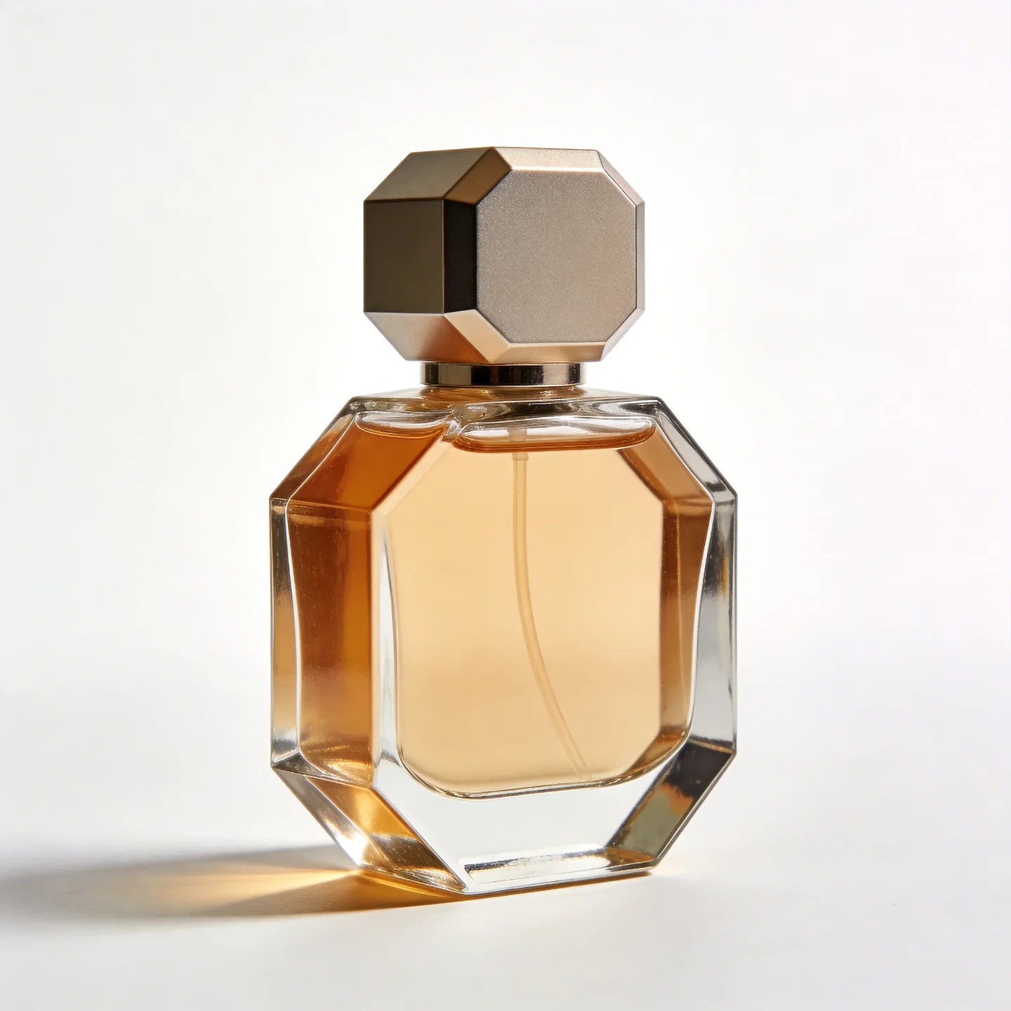 100 ml Octagonal perfume bottle with geometric cap