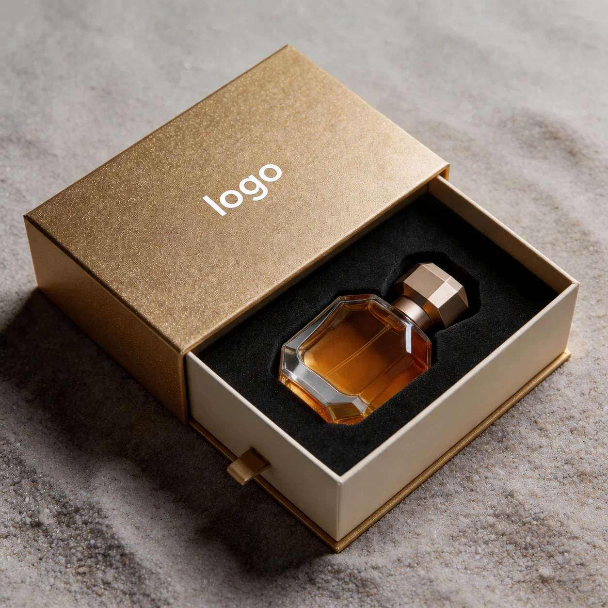 100 ml Octagonal perfume bottle with geometric cap