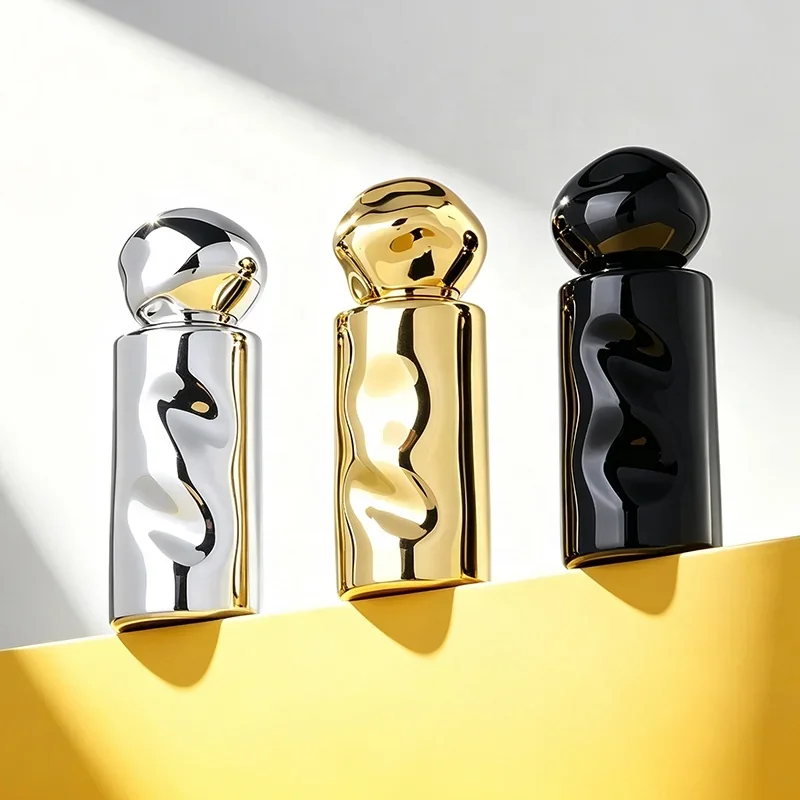 30 / 50 ml Sculpted perfume bottle with mirror-look finish