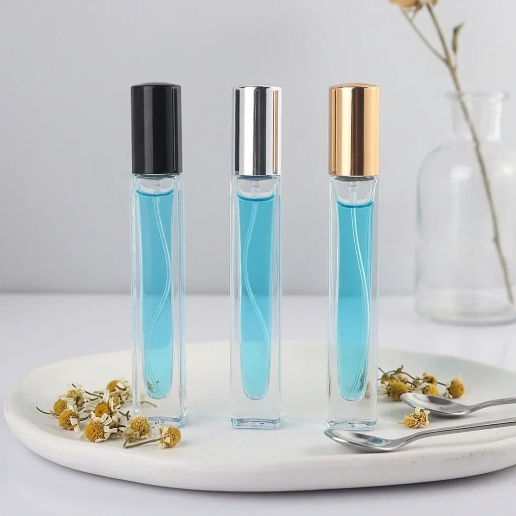 10 ml Slim rollerball perfume bottle with cylindrical cap