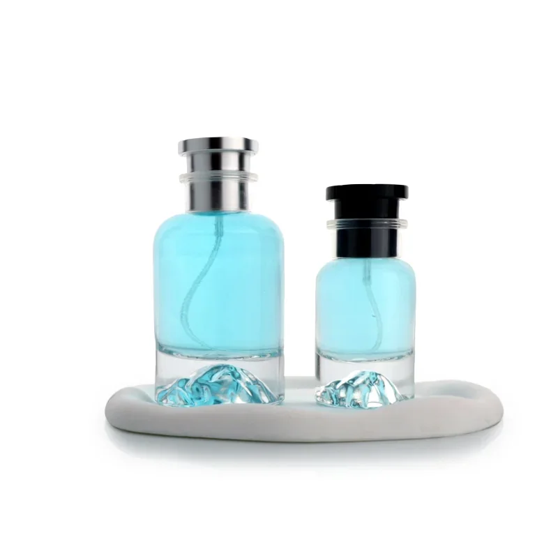 30 / 50 / 100 ml Cylindrical perfume bottle with stepped cap