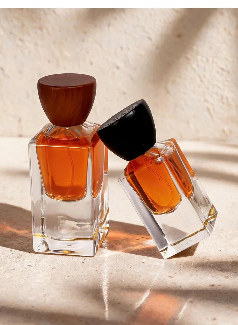 30 / 50 ml Rectangular perfume bottle with cup-shaped cap