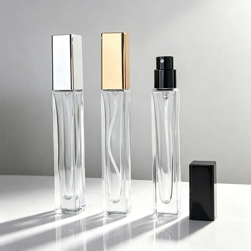 10 ml Slim rectangular perfume bottle with block cap