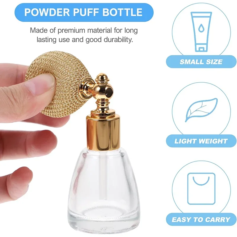 10 ml Crown-shaped perfume atomizer with squeeze bulb