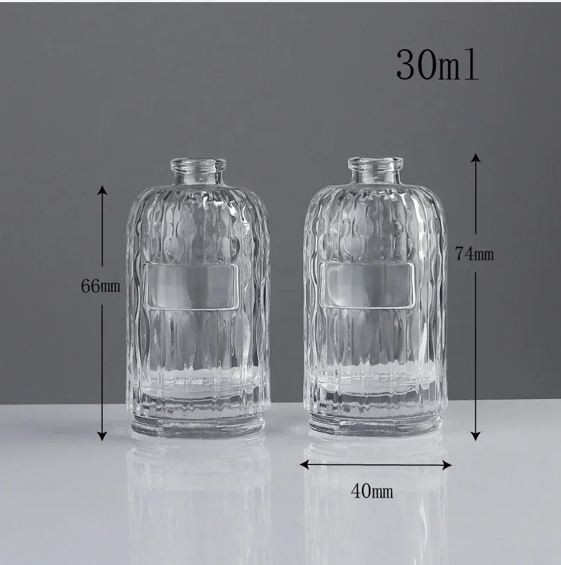 30 ml Textured cylindrical perfume bottle body