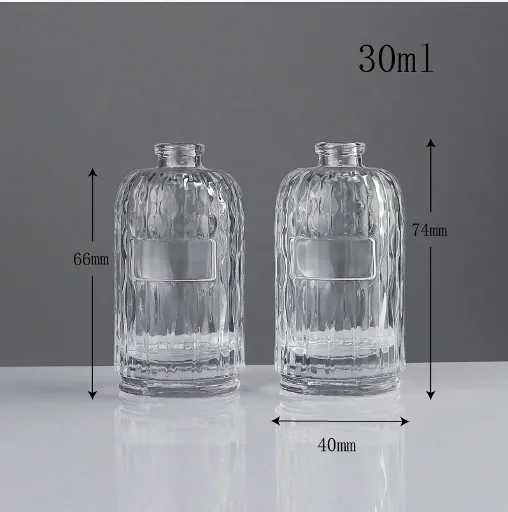 30 ml 纹理圆柱香水瓶瓶身