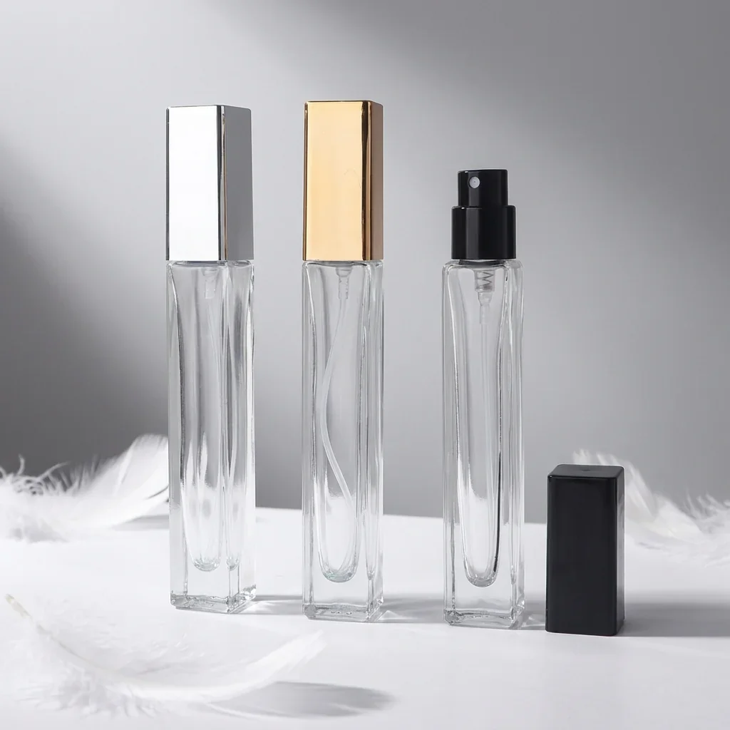 10 ml Slim rectangular perfume bottle with block cap