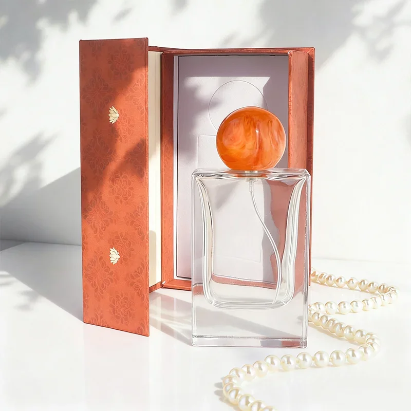 50 / 100 ml Rectangular perfume bottle with ball cap and box