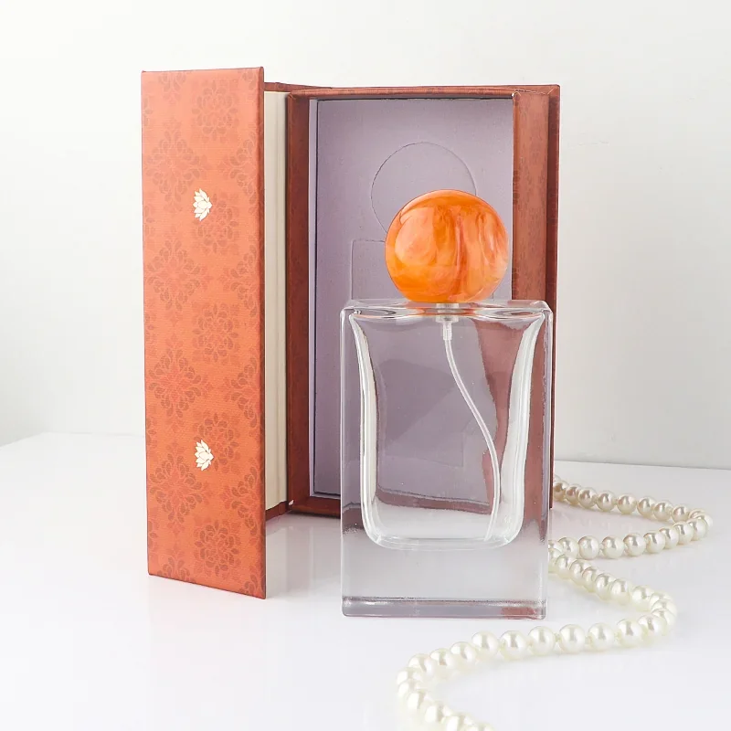 50 / 100 ml Rectangular perfume bottle with ball cap and box
