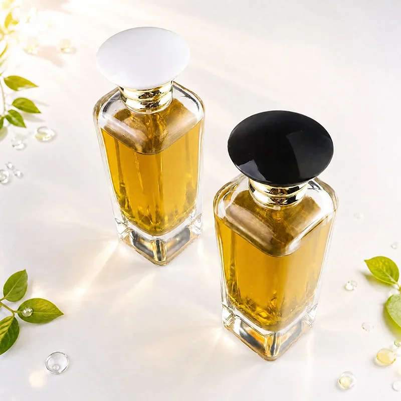 100 ml Perfume bottle with rounded disc cap