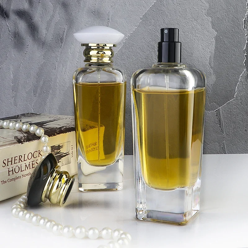 100 ml Perfume bottle with rounded disc cap