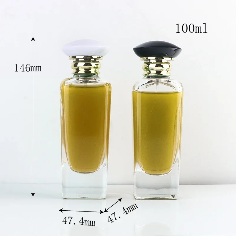 100 ml Perfume bottle with rounded disc cap