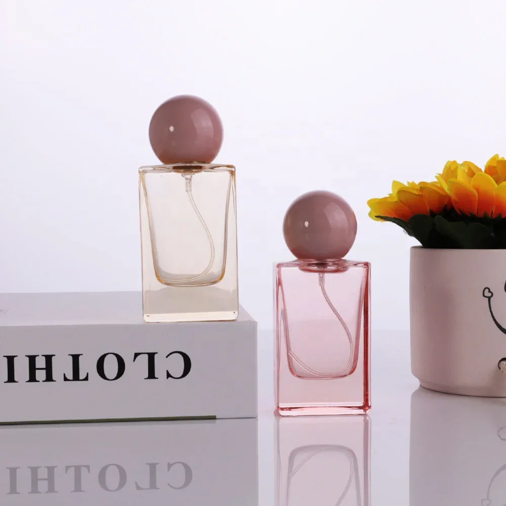 30 / 50 / 100 ml Rectangular perfume bottle with ball cap