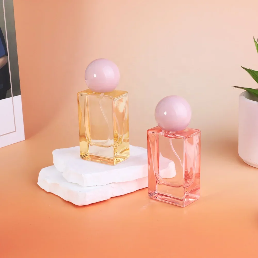 30 / 50 / 100 ml Rectangular perfume bottle with ball cap