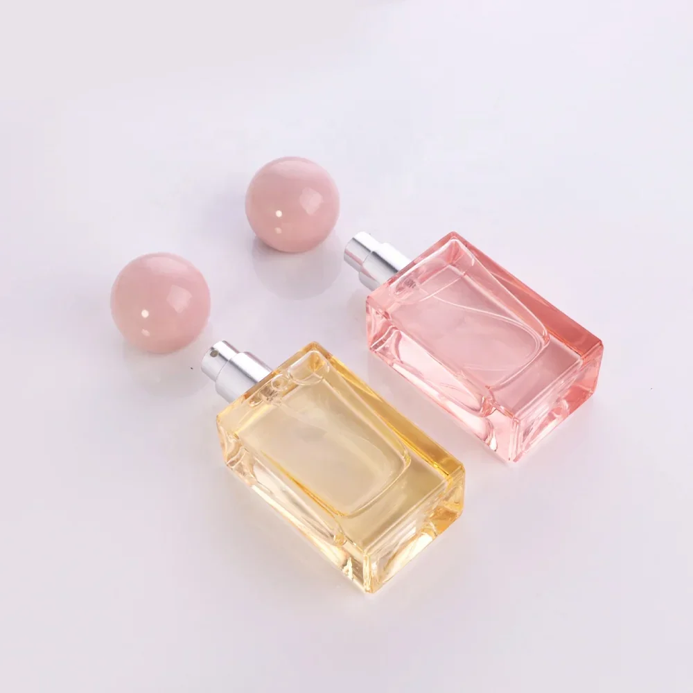 30 / 50 / 100 ml Rectangular perfume bottle with ball cap