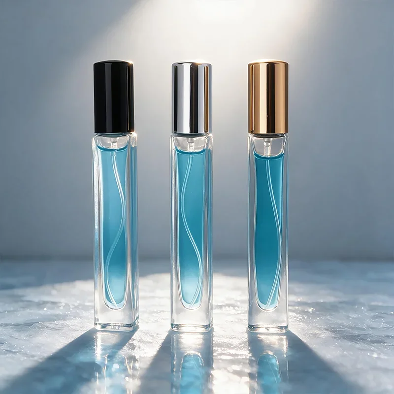 10 ml Slim rollerball perfume bottle with cylindrical cap