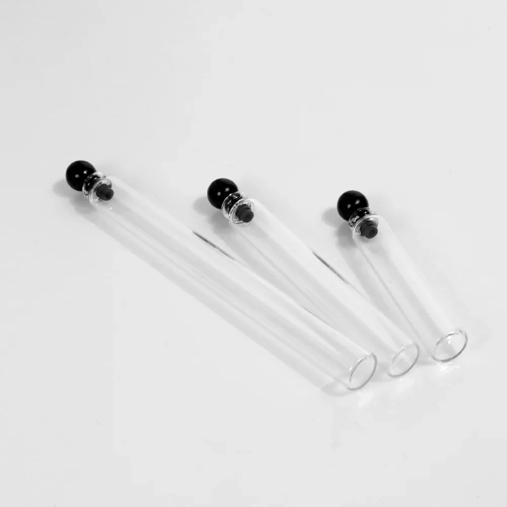1 / 2 / 3 / 5 ml Glass sample vial with black plug