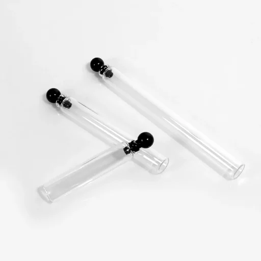 1 / 2 / 3 / 5 ml 黑色塞盖玻璃试香管